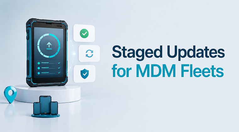 Android MDM rollout staged deployment workflow