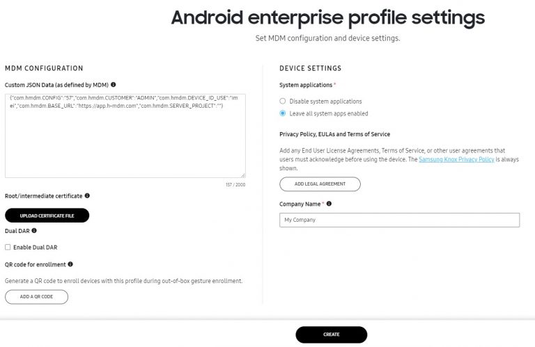 Knox Mobile Enrollment Headwind Mdm Installation